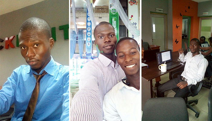 Peter Adeosun - During his internship at CKDigital