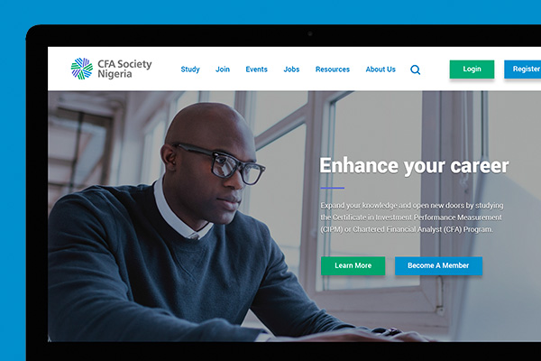 Website Design for CFA Society Nigeria – Featured
